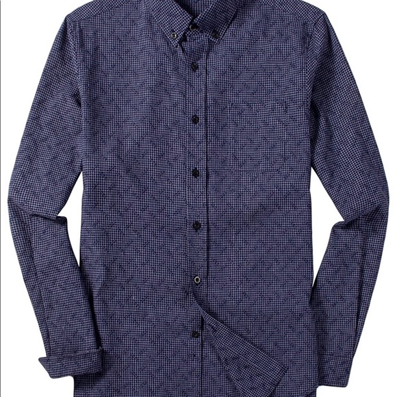 COPY - Men's Long Sleeve Button Front Regular Fit… - Picture 4 of 5